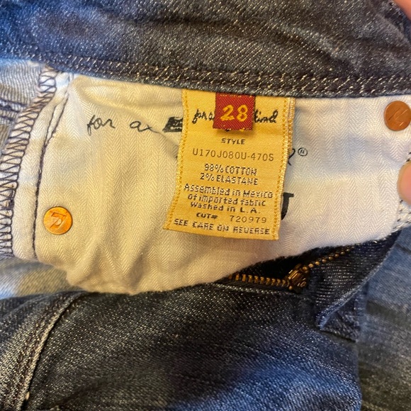 Vintage 7 Of Mankind Jeans size 28 (rare) - Picture 7 of 7
